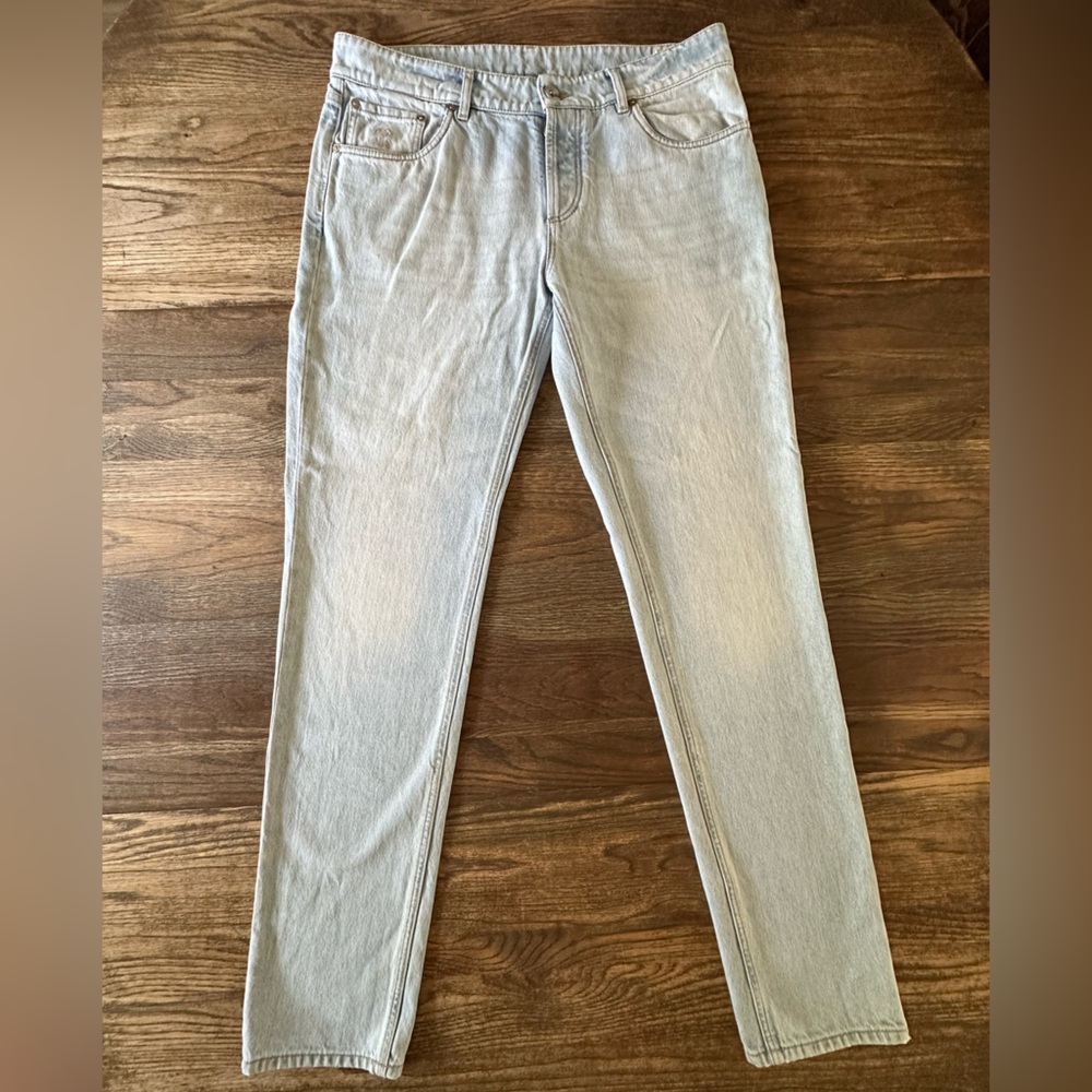 Brunello Cucinelli Faded Blue Denim Jeans